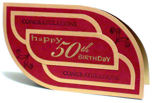 50th Birthday Greeting Card