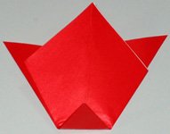 Mothers Day origami card making instructions step 6