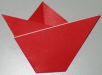 Mothers Day origami card making instructions step 7